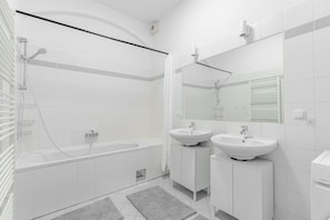 Hair dryer, towels