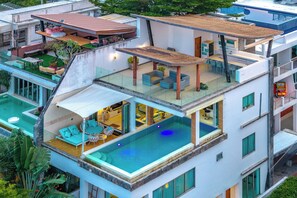 Outdoor pool - 3BR Retreat Sea View V210 (Rawai)