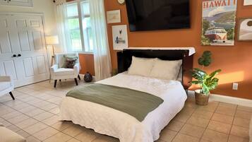 1 bedroom, iron/ironing board, travel crib, free WiFi