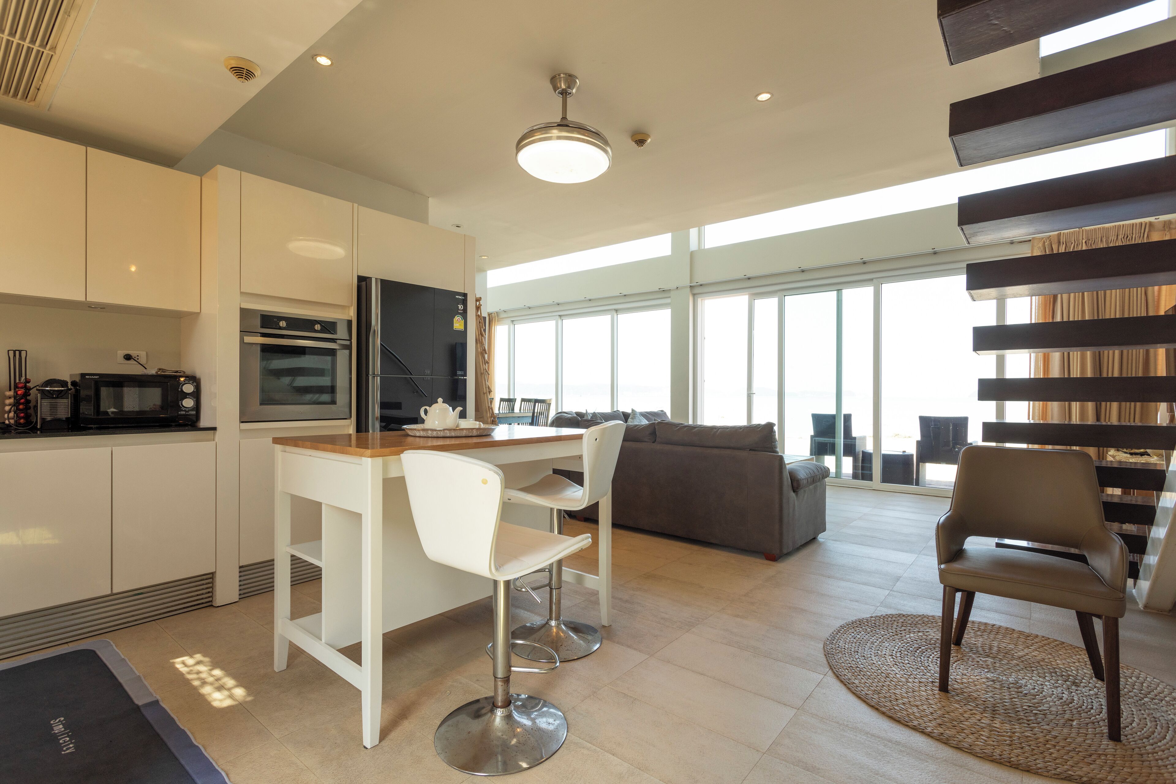 Villa, Patio, Beach View | Private kitchen