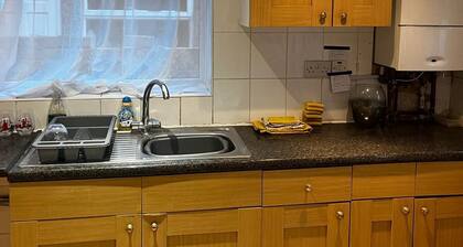 two bed, close to beach , football stadium and hospital