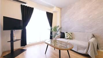 Comfort Apartment, Multiple Beds, Non Smoking, Balcony, 202 | Living area | TV