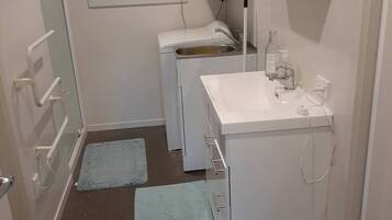 Towels, soap, toilet paper