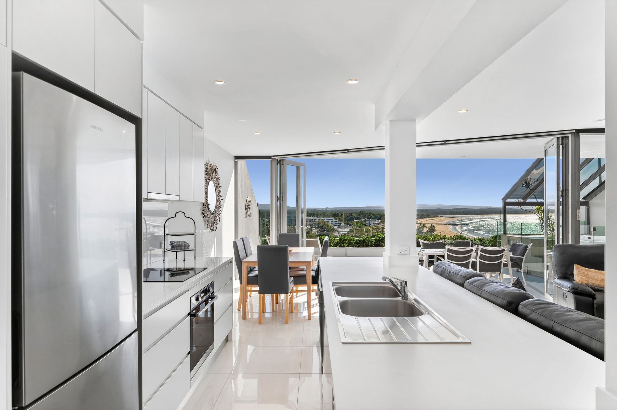 2 Bedroom Ocean View | Private kitchen | Full-size fridge, microwave, oven, stovetop