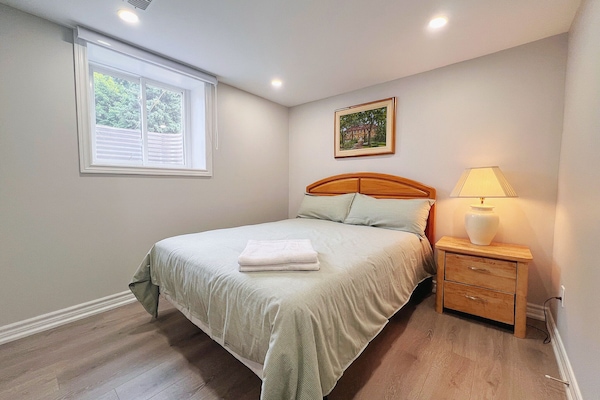 Individually decorated, individually furnished, desk, laptop workspace