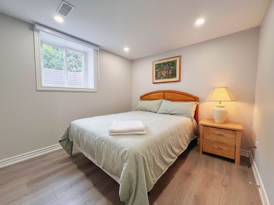 Individually decorated, individually furnished, desk, laptop workspace