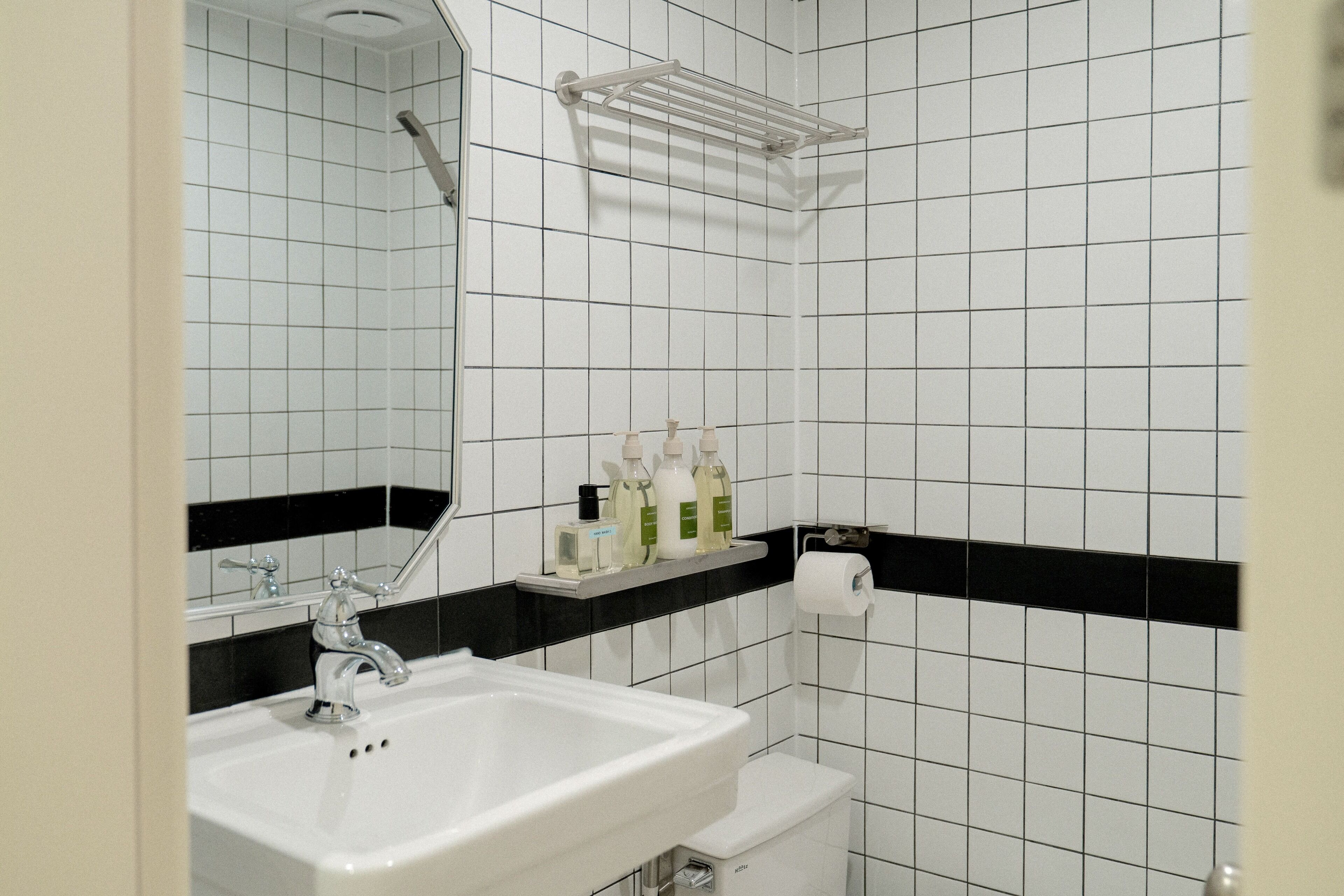 Bathroom | Shower, slippers, towels, soap