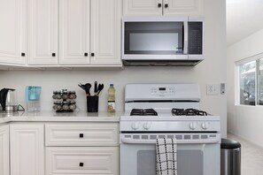 Microwave, oven, stovetop