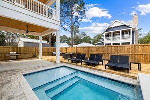 Pool - Sleeps 34! 2 Homes, Private Pools, Firepit, Golf Cart, Walk to Beach | Seagrove (Santa Rosa Beach)