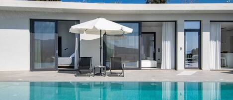 A heated pool