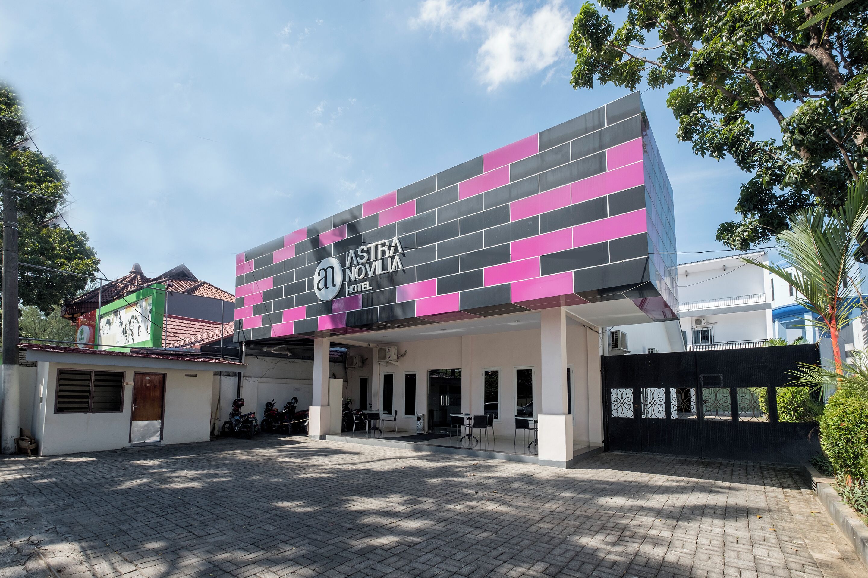 Voorkant van accommodatie