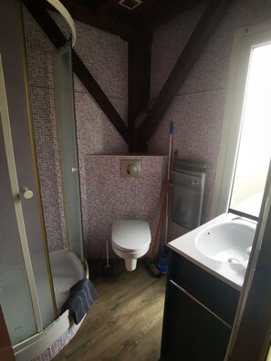 Dusche, Haartrockner, Toilettenpapier