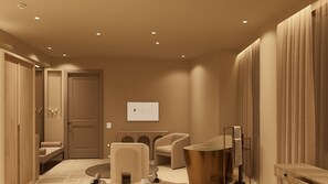 Grand Suite | In-room safe, desk, laptop workspace, blackout drapes