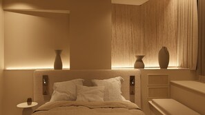 خزنة داخل الغرفة ومكتب ومساحة عمل للكمبيوتر المحمول وستائر تعتيم