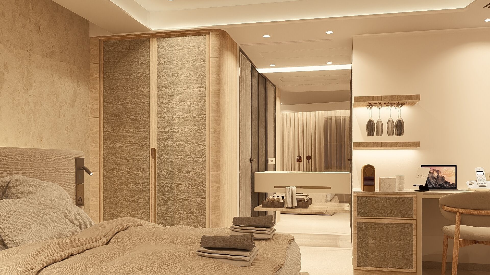 Kahden hengen superior-huone (yksi tai kaksi sänkyä) | Tallelokero huoneessa, työpöytä