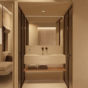 Grand Double or Twin Room | Bathroom | Shower, free toiletries, hair dryer, slippers - F ZEEN ATHENS – Adults Only (Athens)