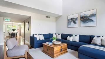TV, fireplace, offices