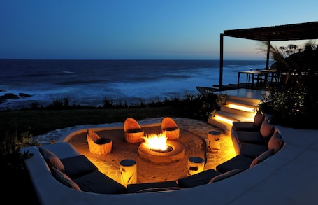 Fachada da propriedade. Sala Beach House