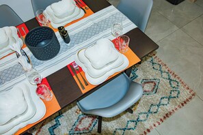 Opções para refeição no quarto