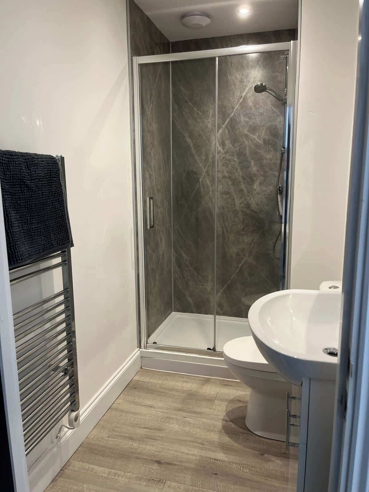 Shower, hair dryer