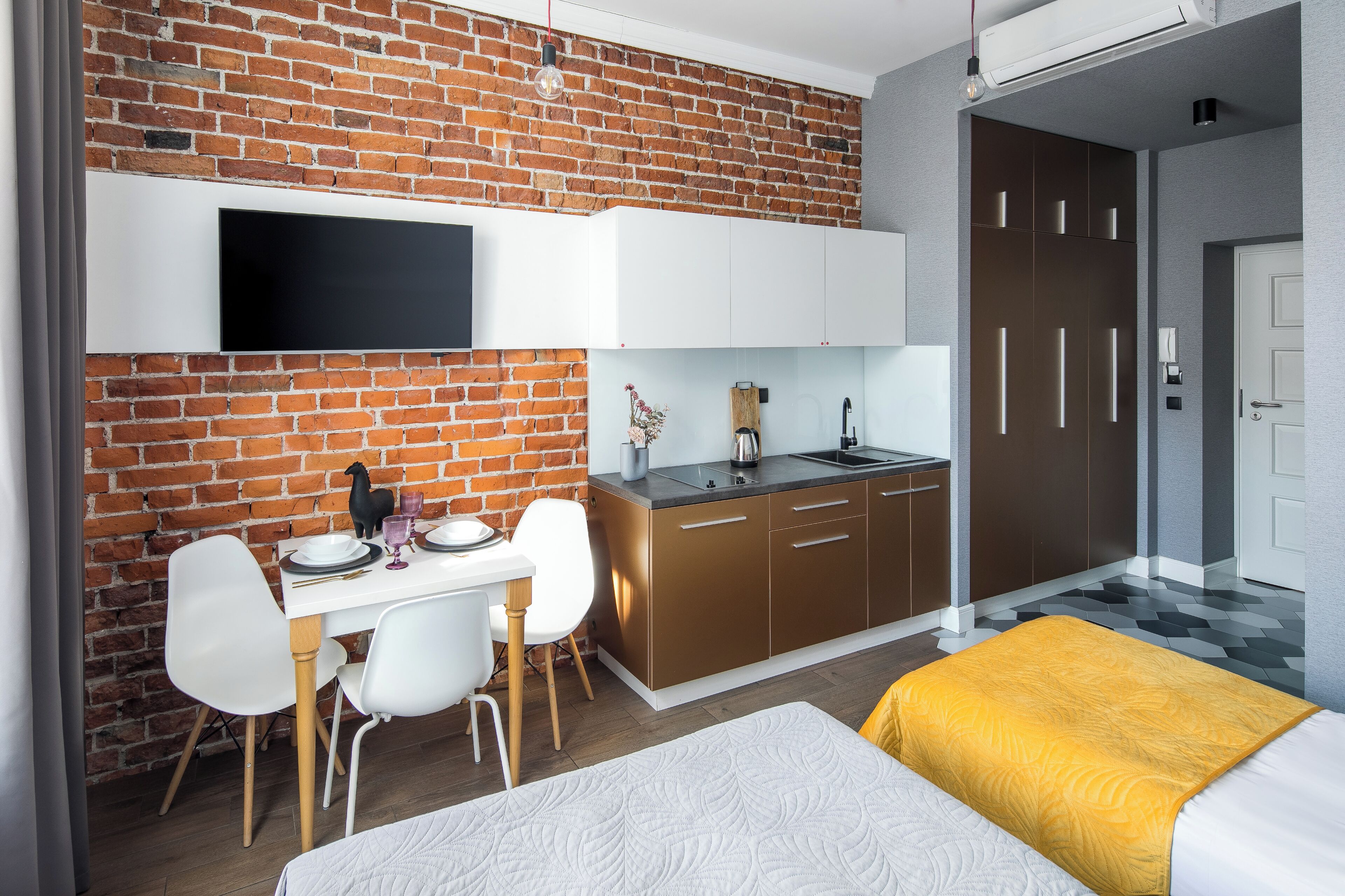 Studiosuite – comfort | Eget kjøkken | Kjøleskap, kokeplater, kaffetrakter/tekoker og vannkoker