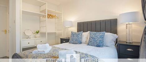 Desk, iron/ironing board, travel crib, free WiFi