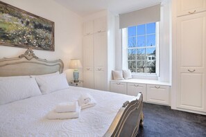 Desk, iron/ironing board, travel cot, free WiFi