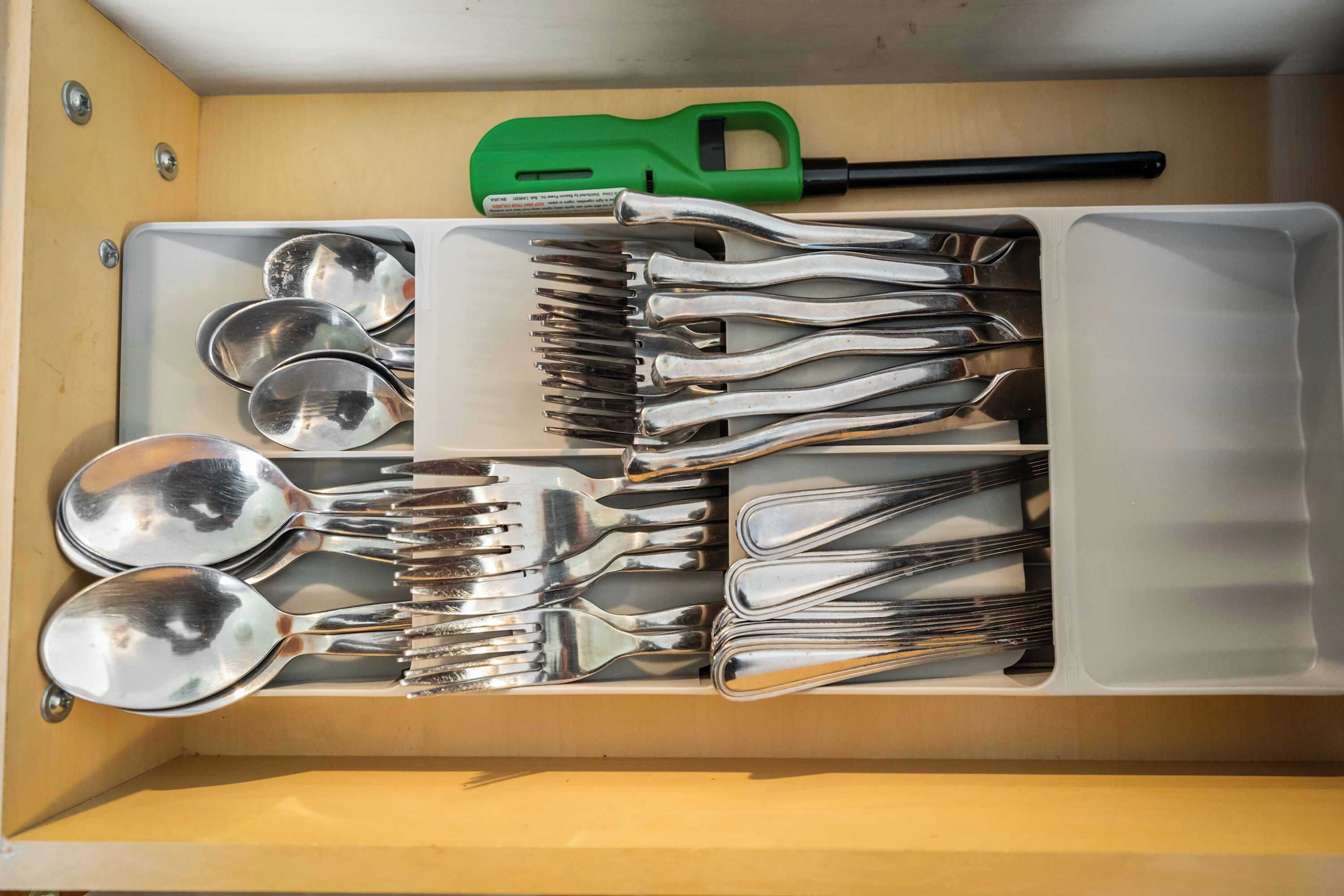 No need to pack the extras, this home comes fully stocked with clean, organized silverware so you're ready for every meal, snack, or midnight treat.