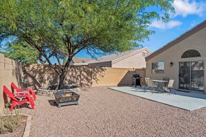 屋外ダイニングエリア