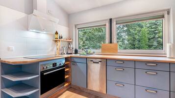 Kühlschrank, Ofen, Herdplatte, Geschirrspüler