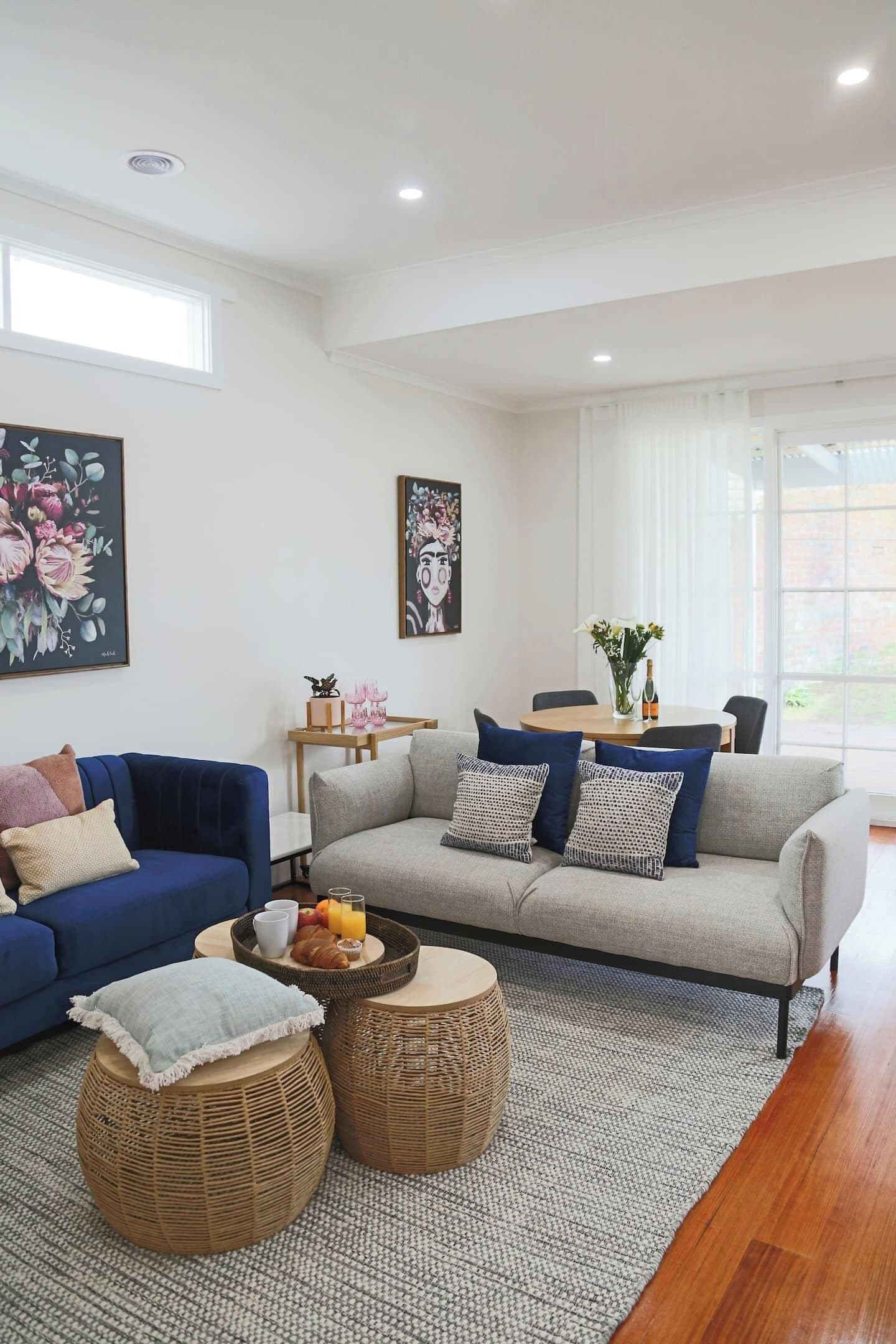 TV, fireplace, offices