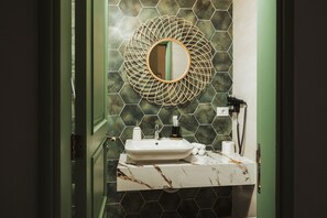 Towels, soap, toilet paper