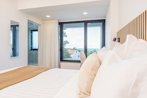 Panoramic Suite, Sea View | Premium bedding, memory-foam beds, individually decorated