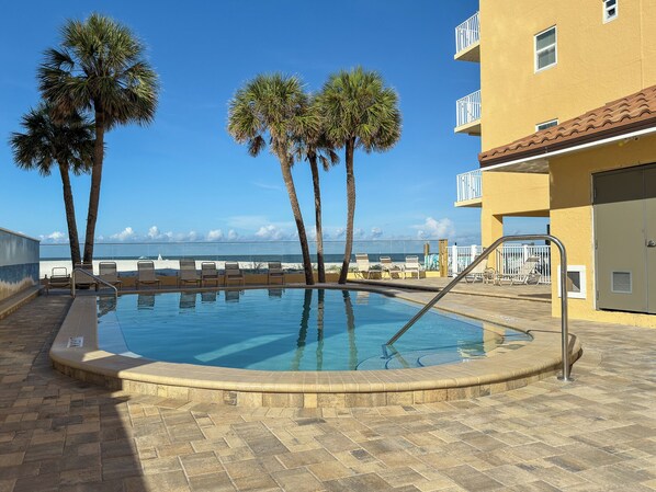 A heated pool