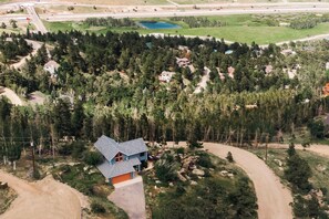 Aerial view - Fox Den Rocky MTN Retreat | Hot Tub | Pet-Friendly (Evergreen)