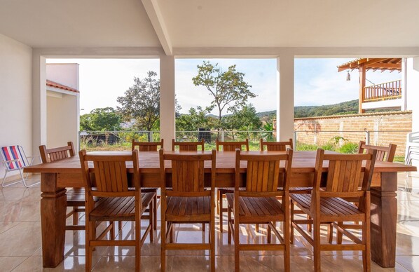 Basic Villa | Outdoor dining - House in Quinta do Sol Condominium Qspb005 (Pirenópolis)