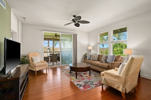 Living area - Kauai Pili Mai 2k 3 Bedroom Condo (Koloa)