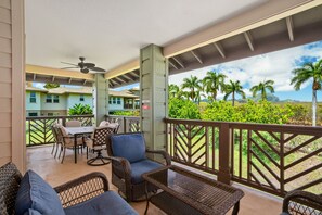 Outdoor dining - Kauai Pili Mai 1e 3 Bedroom Condo (Koloa)