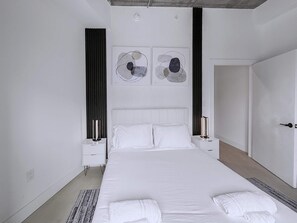 1 غرفة نوم وواي فاي وملاءات أسرّة