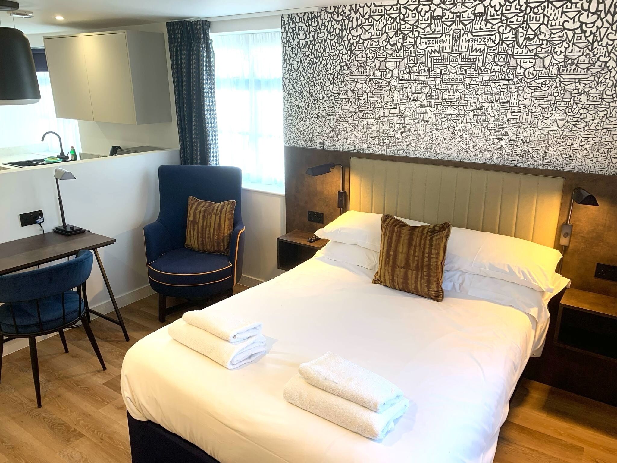 Literie de qualité supérieure, décoration personnalisée