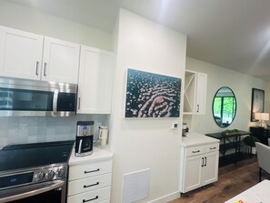 Microwave, oven, stovetop, dishwasher