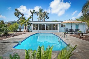 A heated pool
