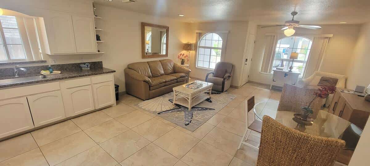 Condo, Multiple Beds, Patio, Pool View (Campeche Retreat #12) | Living area | 42-inch flat-screen TV with digital channels
