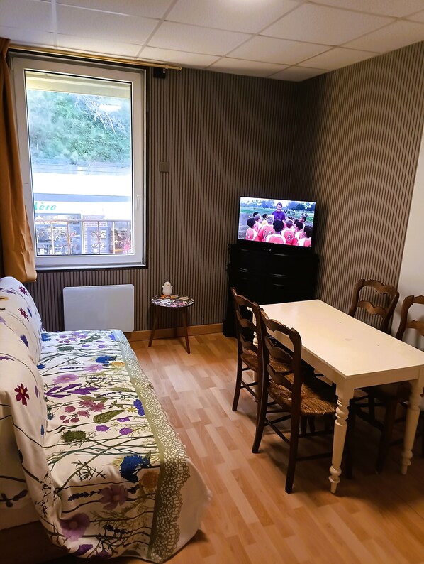 1 bedroom, iron/ironing board, bed sheets