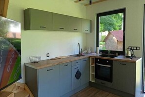 Fridge, oven, stovetop, dishwasher