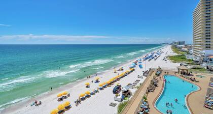 ☀️Private Balcony-Panoramic Gulf Views-Pool-Treasure Island 605☀️