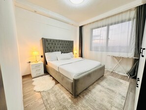 1 soveværelse, strygejern/strygebræt, internetforbindelse, sengetøj