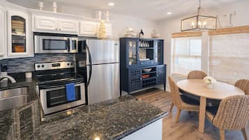Condo, Multiple Beds, Balcony, Partial Ocean View (Cora Lee Beachview) | Private kitchen
