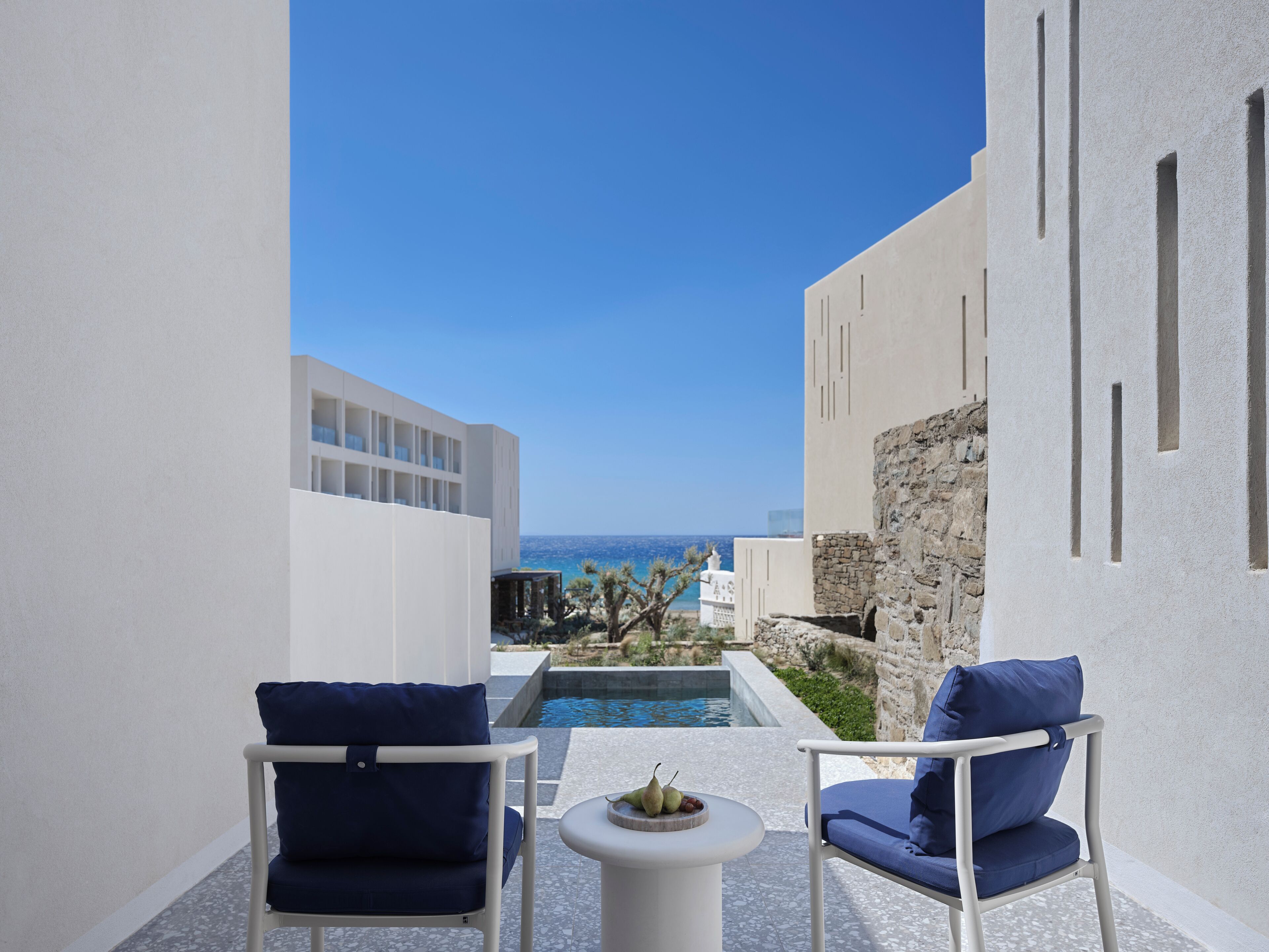 Junior Suite Sea View with Private Pool | Terrace/patio