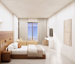 Junior Suite Sea View with Private Pool | In-room safe, blackout curtains, free WiFi